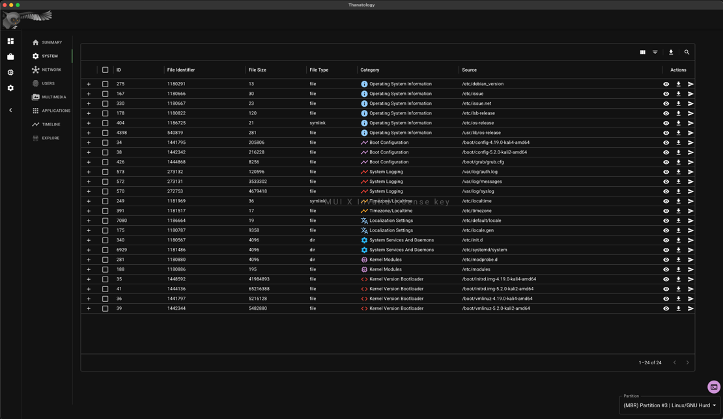 Exhume partition discovery view